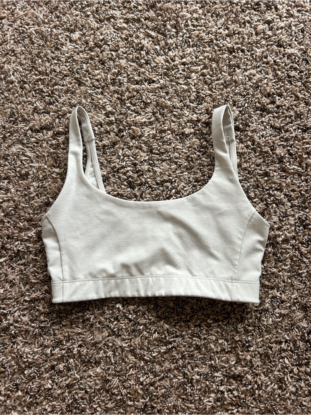 Outdoor Voices Scoop Bralette in Light Beige